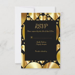 festa de casamento do cartão de resposta rsvp de c