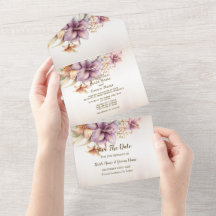 Festa de casamento Watercolor Boho Pink Flowers El