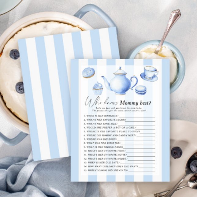 Festa de chá azul - Quem sabe o melhor jogo da mam (Criador carregado)