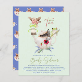 Festa de chá Bebê convoca Pote de chá