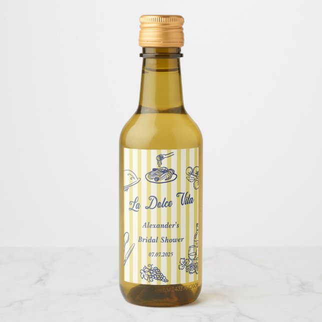 Festa de Chá de Noiva Italiano La Dolce Vita (Frente)