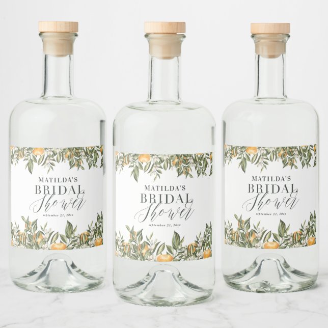 Festa de chá de panela botânico dos citrinos de la (Garrafas)