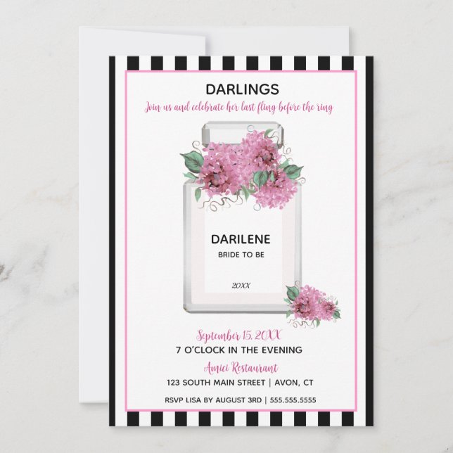 Festa de Chá de panela de Estilo Parisiense BRIDE (Frente)