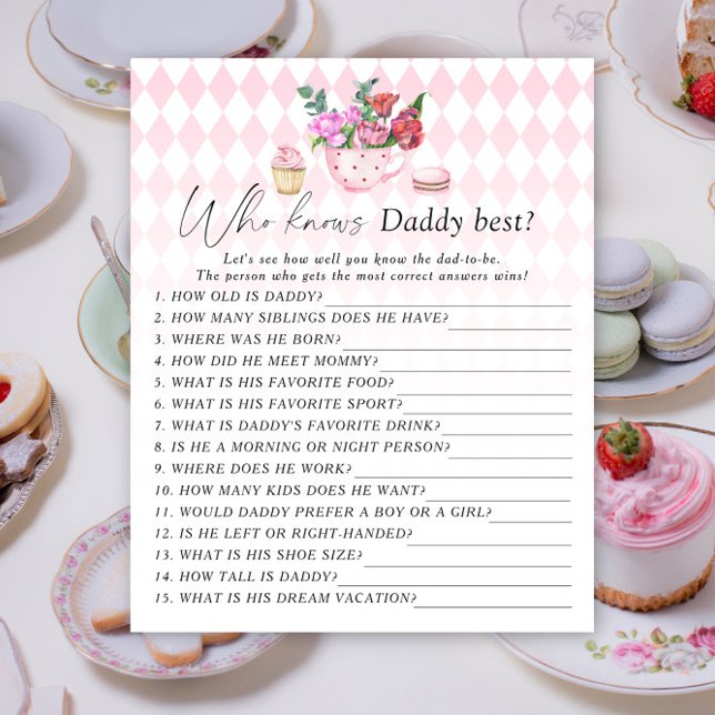 Festa de chá - Quem conhece melhor o papai (Criador carregado)