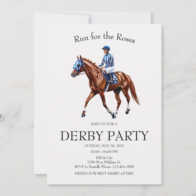 Festa de Convite do Derby do Kentucky "Corra pelas (Frente)
