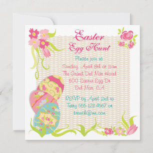 Festa de Convite para Caça ao Ovo de Páscoa