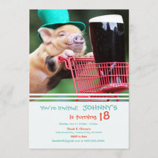 Festa de Convite para Porco de Cerveja