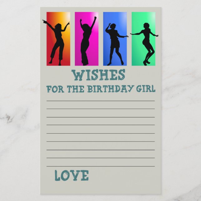 Festa de dança Deseja a aniversariante (Frente)