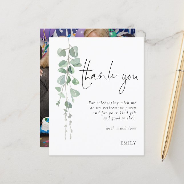 Festa de Despedida com Foto de Eucalipto Orçamento (Frente/Verso In Situ)