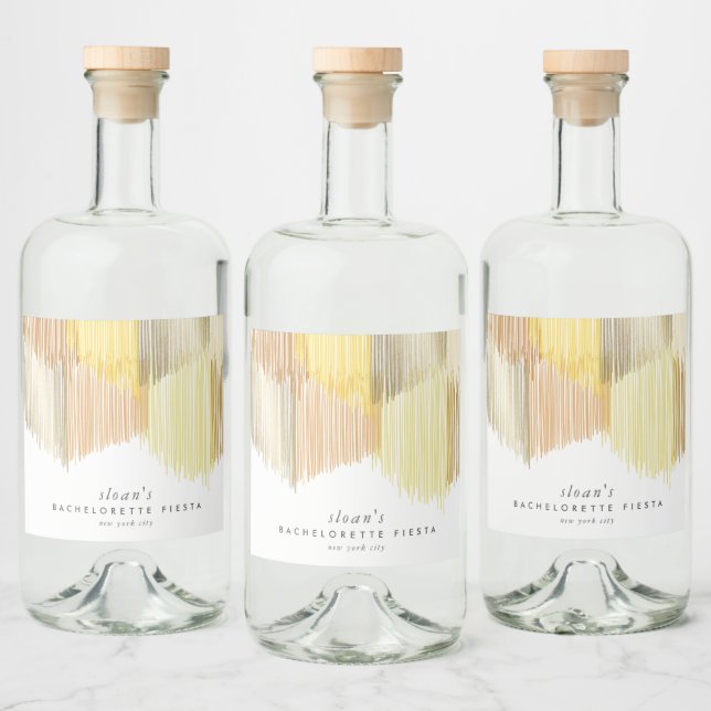 Festa de Despedida de Solteira Franja Moderna Amar (Garrafas)