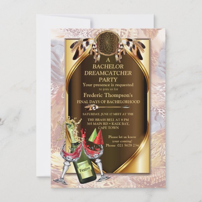 Festa de Despedida de Solteiro Dream Catcher (Frente)