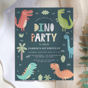 Festa de Dinossauros Econômica Primeiro Aniversá