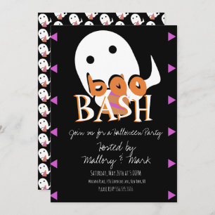 Festa de Fantasia do Halloween Boo Bash Convite