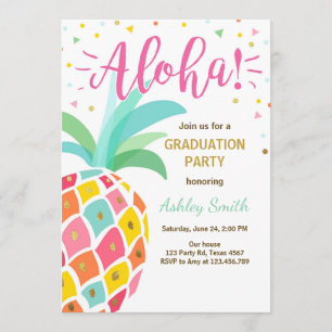 Festa de formatura Aloha Convite Pineapple hawaii