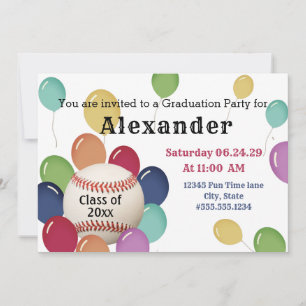 Festa de formatura Colorida de Baseball