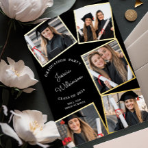 Festa de formatura com colagem de fotos moderna