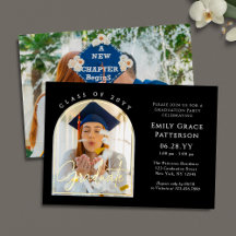 Festa de Formatura com Rótulo de Graduado em Arco