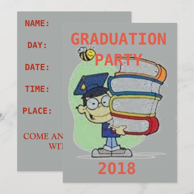 FESTA DE FORMATURA CONVITE (Frente/Verso)