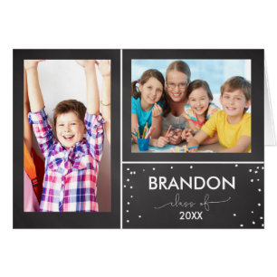 festa de formatura Convite Preto Para Blocos-Olhos