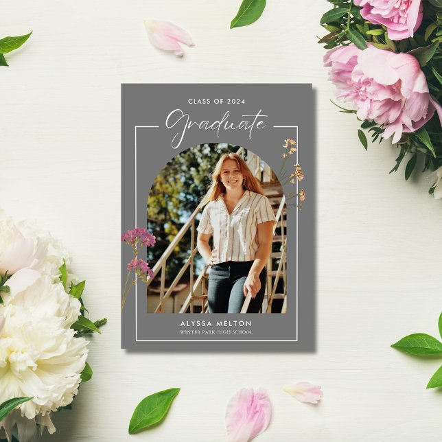 Festa de formatura de Fotografia em Arch Elegante (Elegant Arch Photo High School Graduation Party)