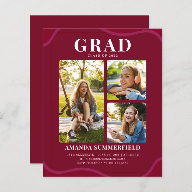 Festa de formatura de Fotografias de Formando Mode (Frente/Verso)