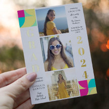 Festa de formatura de Fotos Geométrica Moderna