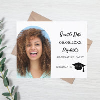 Festa de formatura de fotos moderna Salvar o cartã