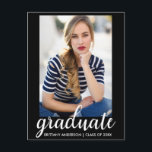 Festa de formatura de Moda Trendy Convite Fotográf<br><div class="desc">Cartão-postal de convite para Festa de formatura de Moda Moderna</div>