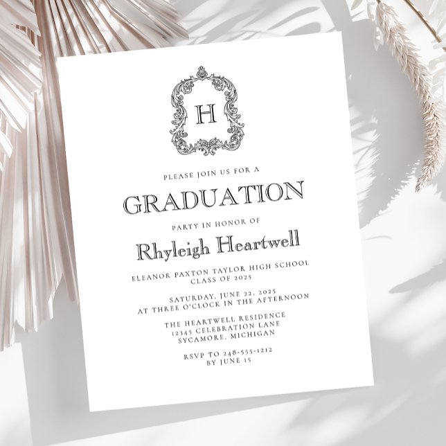 Festa de formatura de repouso preto branco do orça (Criador carregado)