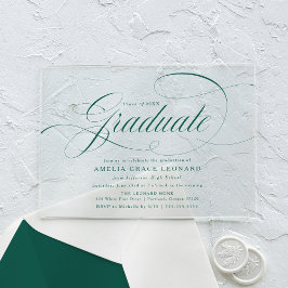 Festa de formatura de Script Verde Elegante