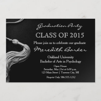 Festa de formatura de Tassel Classe de Convite 201