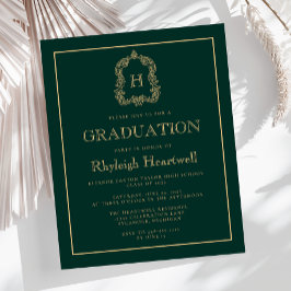 Festa de Formatura Orçamento Verde Escuro Dourado