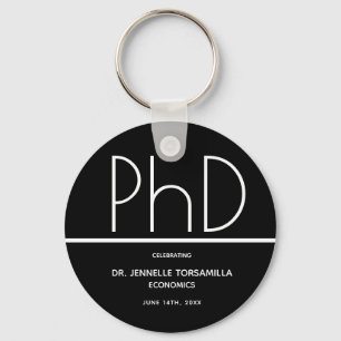 Festa de formatura PhD Grau Preto Favor Chaveiro
