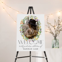 Festa de Foto de Graduação de Flores Selvagens