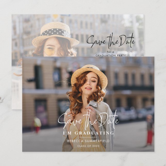 Festa de Graduação 2025 Salve o Anúncio de Data (Frente/Verso)