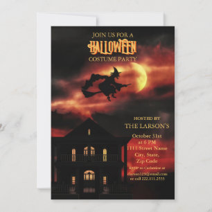 Festa de Halloween, Casa e Convite de Bruxas
