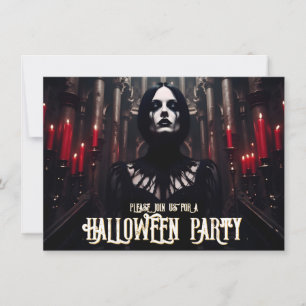 Festa de Halloween – Convite Sombrio Gótico