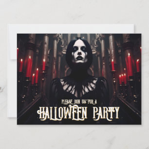 Festa de Halloween – Convite Sombrio Gótico