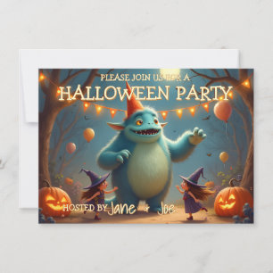 Festa de Halloween do Monstro Feliz para Crianças