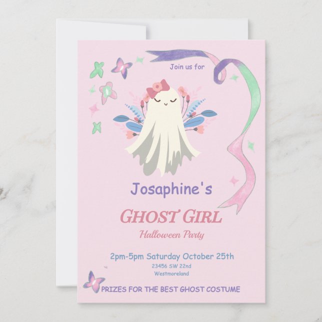 Festa de Halloween do Pastel Ghost Girl (Frente)