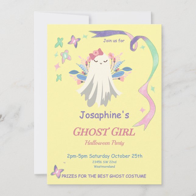Festa de Halloween do Pastel Ghost Girl (Frente)