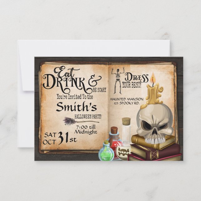 FESTA DE HALLOWEEN, FESTA DE FANTASIAS, HALLOWEEN  (Frente)