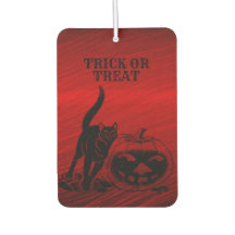 Festa de Halloween Mau Black Cat Pumpkin Red Scary