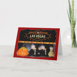 Festa De Halloween No Cartão Las Vegas