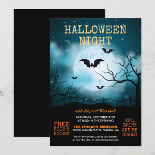 Festa de Halloween Noite de Halloween Convite