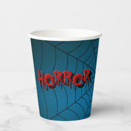 Festa de Halloween Red Horror Spider Web Blue Scar