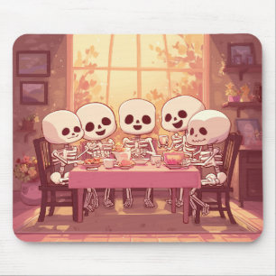 Festa de Janto de Esqueleto Bonito - Mousepad
