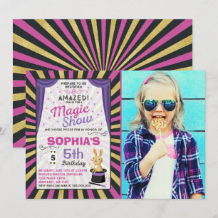 Festa de Mágico do Convite de Aniversário para M