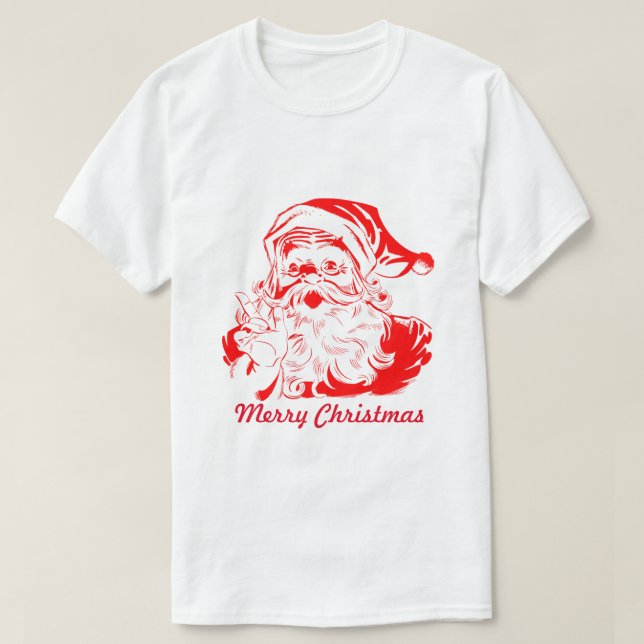 festa de natal alegre T - CAMISA (Frente do Design)