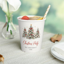 Festa de Natal da Árvore de Aquarela Elegante
